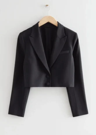 Kurzer Blazer aus Wolle