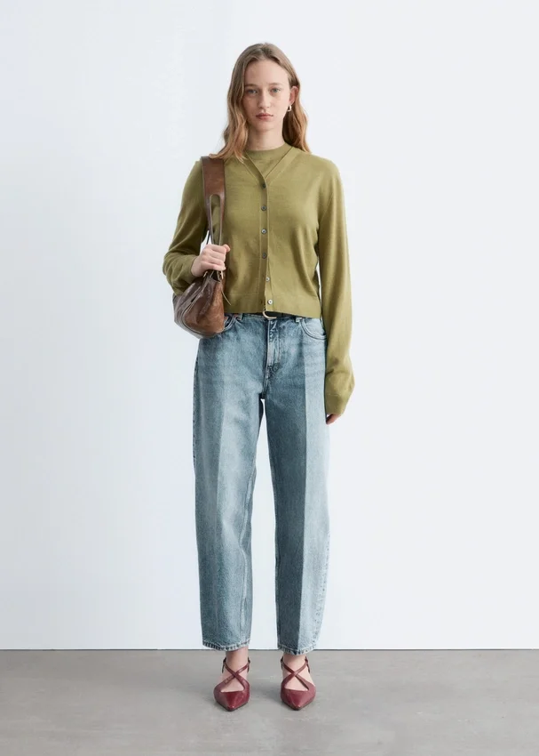Kurzer Kaschmir-Cardigan Kurzer Kaschmir-Cardigan