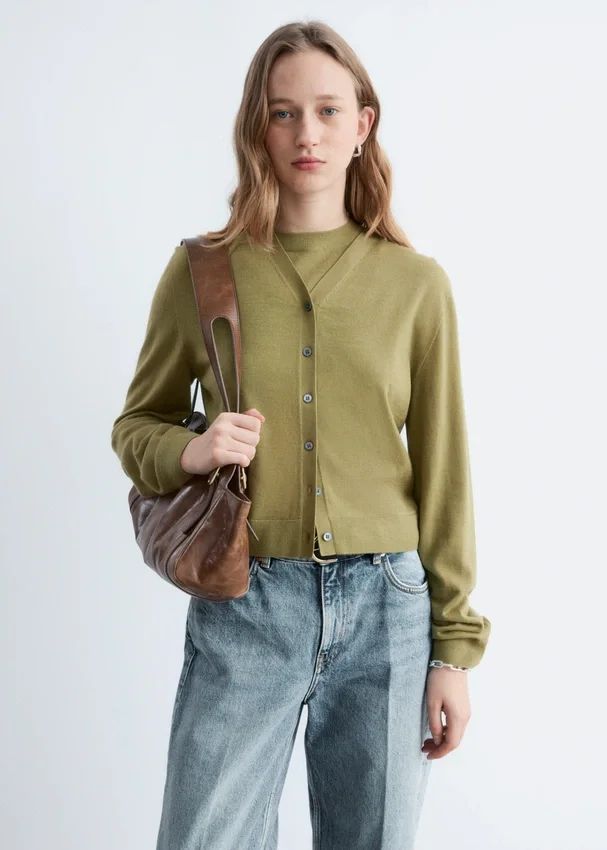 Kurzer Kaschmir-Cardigan Kurzer Kaschmir-Cardigan