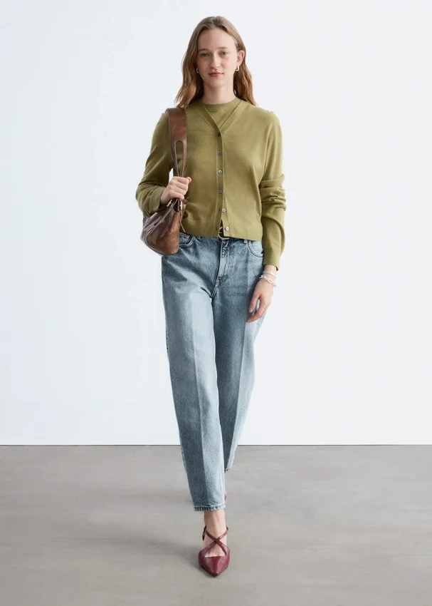 Kurzer Kaschmir-Cardigan Kurzer Kaschmir-Cardigan