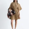 Kurzärmeliges Minikleid mit Rüschen