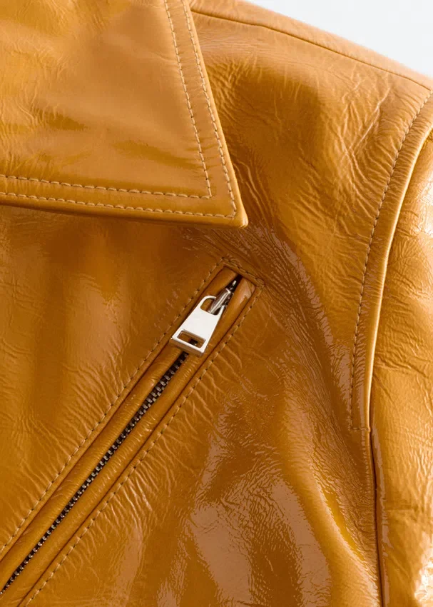 Lackleder-Bikerjacke Lackleder-Bikerjacke
