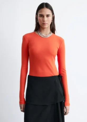 Langarmshirt aus Baumwolle