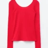 Langarmshirt mit U-Ausschnitt Langarmshirt mit U-Ausschnitt