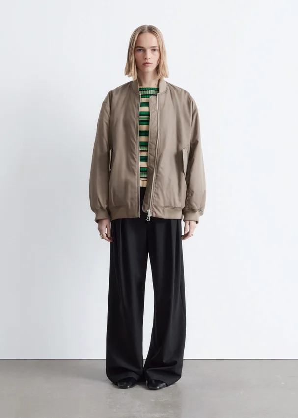 Lange Bomberjacke Lange Bomberjacke