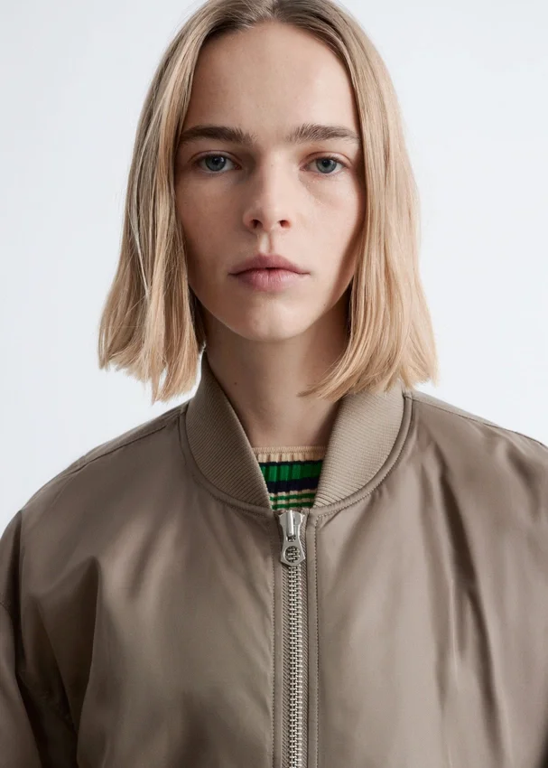 Lange Bomberjacke Lange Bomberjacke
