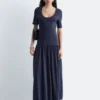 Langes Jersey-Maxikleid Langes Jersey-Maxikleid