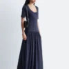 Langes Jersey-Maxikleid Langes Jersey-Maxikleid