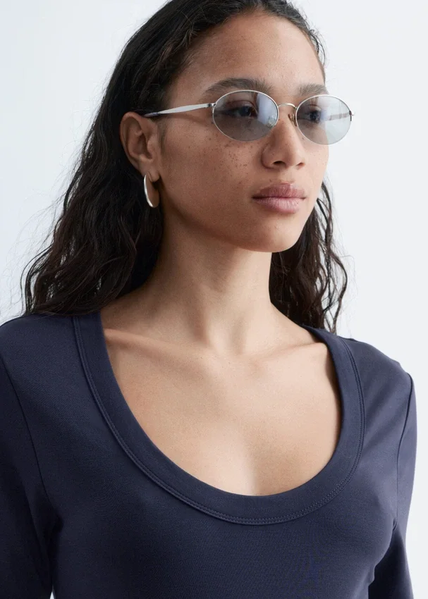 Langes Jersey-Maxikleid Langes Jersey-Maxikleid
