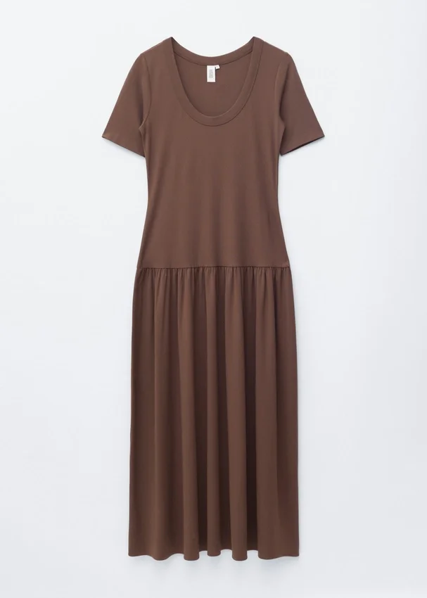 Langes Jersey-Maxikleid Langes Jersey-Maxikleid