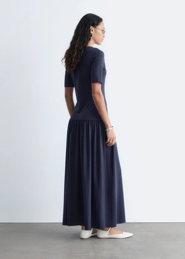 Langes Jersey-Maxikleid Langes Jersey-Maxikleid
