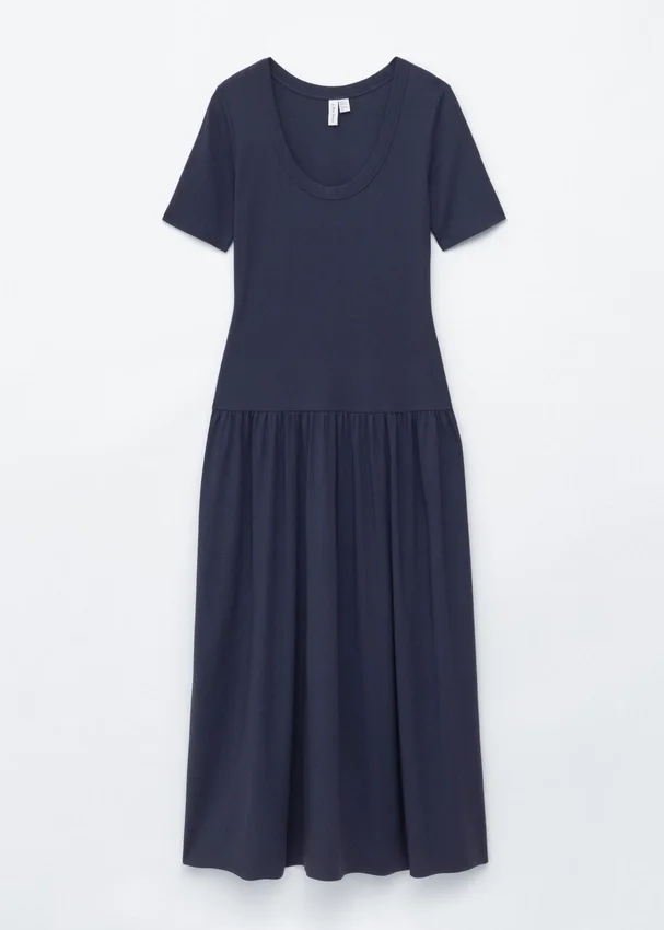 Langes Jersey-Maxikleid Langes Jersey-Maxikleid