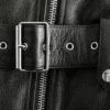 Leder-Bikerjacke mit Gürtel Leder-Bikerjacke mit Gürtel