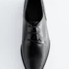 Leder-Derby-Schuhe