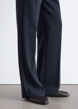 Leder-Loafer mit eckiger Spitze