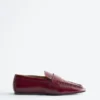Leder-Loafer mit eckiger Spitze Leder-Loafer mit eckiger Spitze