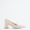 Leder-Loafer-Pumps