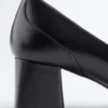 Leder-Loafer-Pumps