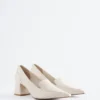 Leder-Loafer-Pumps