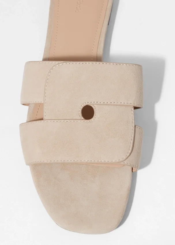 Leder-Pantoletten Leder-Pantoletten