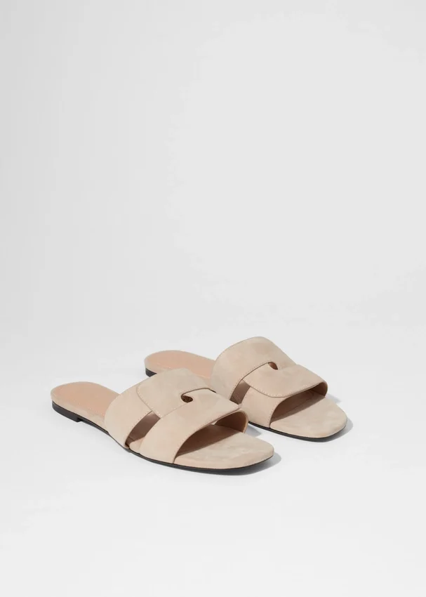 Leder-Pantoletten Leder-Pantoletten