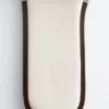 Leder-Pantoletten mit Metallverzierung