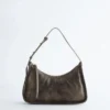 Leder-Schultertasche