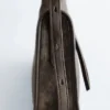 Leder-Schultertasche
