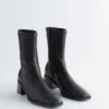 Leder-Socken-Stiefel