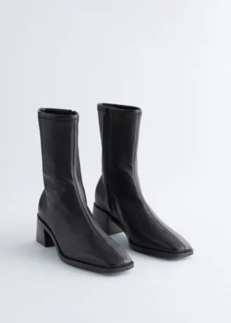 Leder-Socken-Stiefel