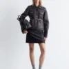 Lederjacke mit aufgesetzten Taschen