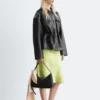 Lederjacke mit Kordelzug in der Taille