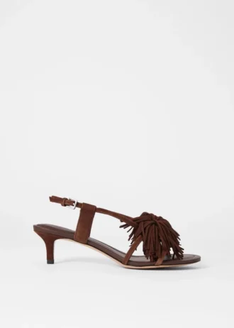 Ledersandalen mit Fransen