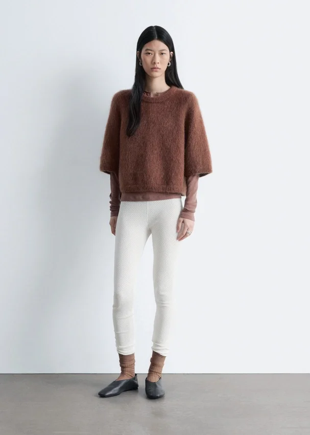 Leggings aus Pointelle-Strick Leggings aus Pointelle-Strick