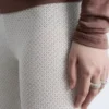 Leggings aus Pointelle-Strick Leggings aus Pointelle-Strick