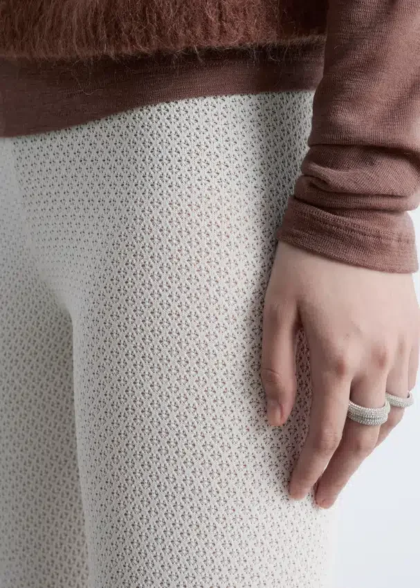 Leggings aus Pointelle-Strick Leggings aus Pointelle-Strick