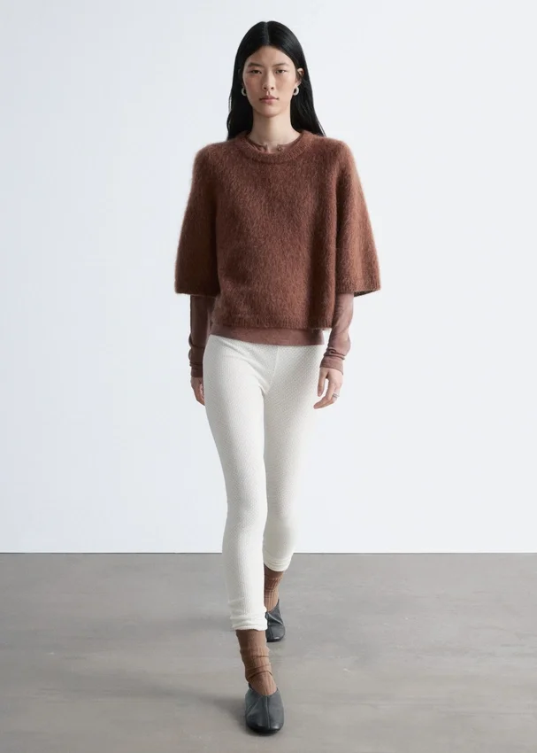 Leggings aus Pointelle-Strick Leggings aus Pointelle-Strick