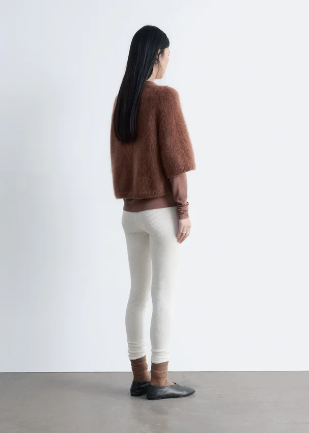 Leggings aus Pointelle-Strick Leggings aus Pointelle-Strick