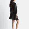 Leinen-Wickel-Minikleid