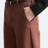 Lässige Baumwollhose mit weitem Bein Lässige Baumwollhose mit weitem Bein