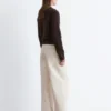 Lässige Baumwollhose mit weitem Bein Lässige Baumwollhose mit weitem Bein