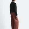 Lässige Baumwollhose mit weitem Bein Lässige Baumwollhose mit weitem Bein