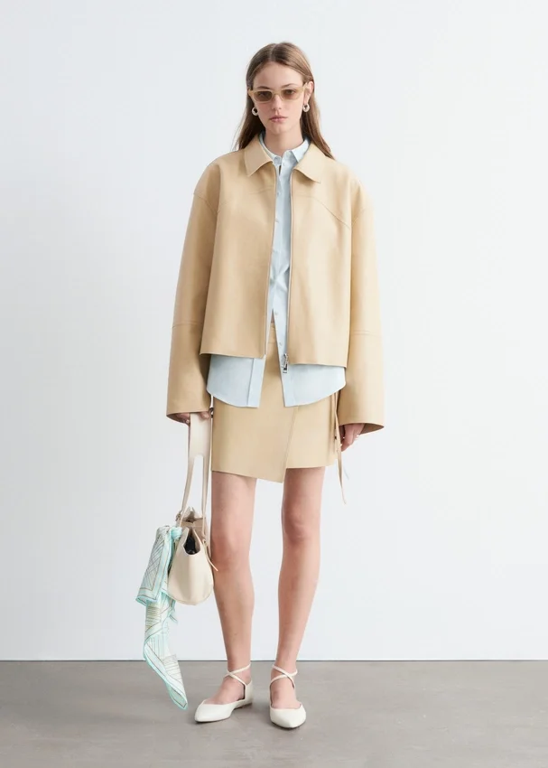 Lässige Lederjacke Lässige Lederjacke