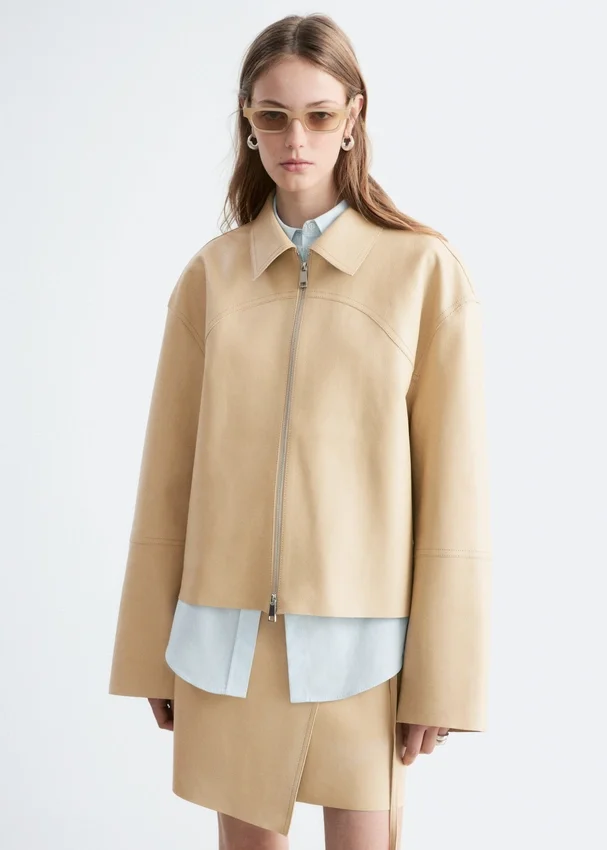 Lässige Lederjacke Lässige Lederjacke