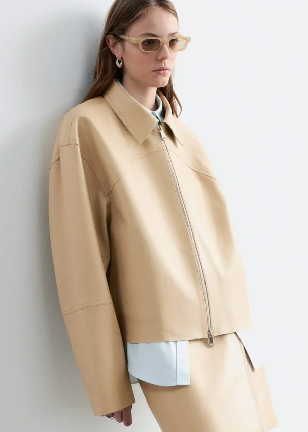 Lässige Lederjacke Lässige Lederjacke