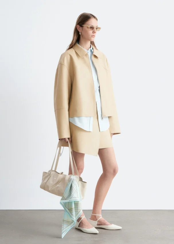 Lässige Lederjacke Lässige Lederjacke