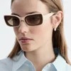 Markante rechteckige Sonnenbrille Markante rechteckige Sonnenbrille