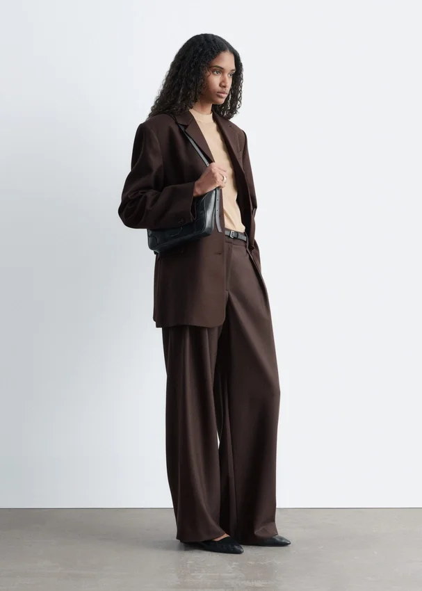 Maßgeschneiderte Hose aus Wollmischung Maßgeschneiderte Hose aus Wollmischung