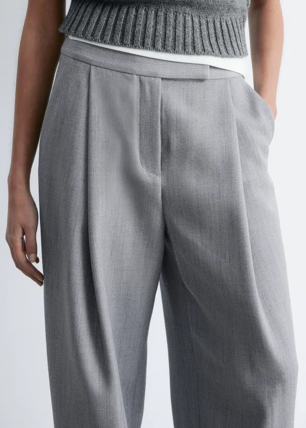 Maßgeschneiderte Hose aus Wollmischung Maßgeschneiderte Hose aus Wollmischung