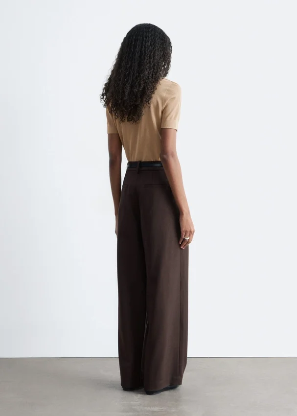 Maßgeschneiderte Hose aus Wollmischung Maßgeschneiderte Hose aus Wollmischung